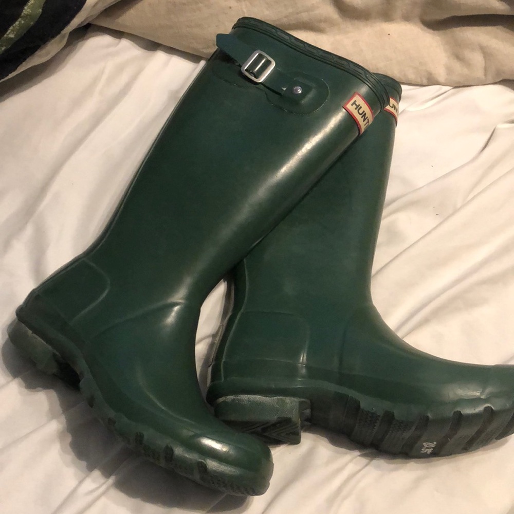 🖤Dark Green Hunter Boots Size 6F